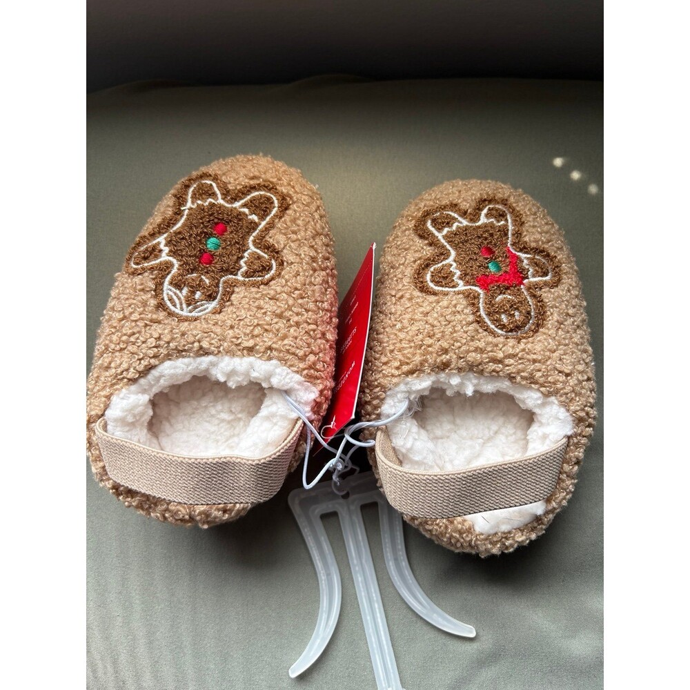 Wondershop Target Toddler Gingerbread Slippers Size 5-6 NWT